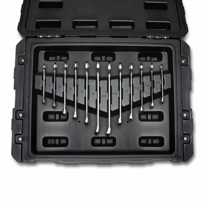 Crescent CTK229C 229 Piece 1/4", 3/8", 1/2" Mechanics Hand Tool Set with 3 Drawer Storage Case - 7
