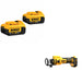 DeWalt DCB204-2 20V MAX XR Battery, 2 Pack Kit W/ FREE DCE555B Cut-Out Tool