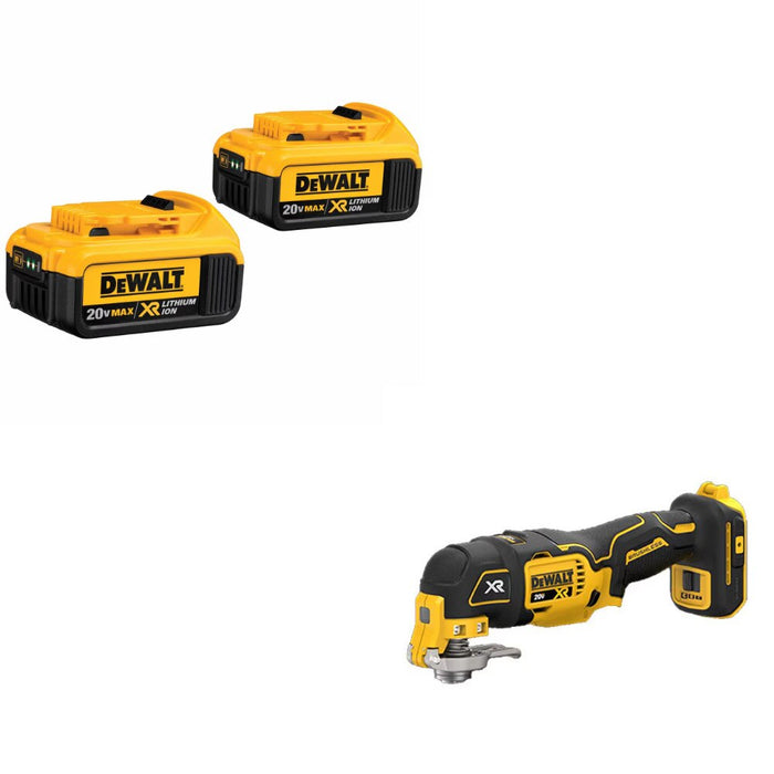 DeWalt DCB204-2 Battery Kit W/ FREE DCS356B Oscillating Multi-Tool