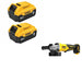 DeWalt DCB205-2 Battery 2-Pack Kit W/ FREE DCG408B Grinder