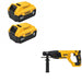 DeWalt DCB205-2 Battery 2-Pack Kit W/ FREE DCH133B Rotary Hammer