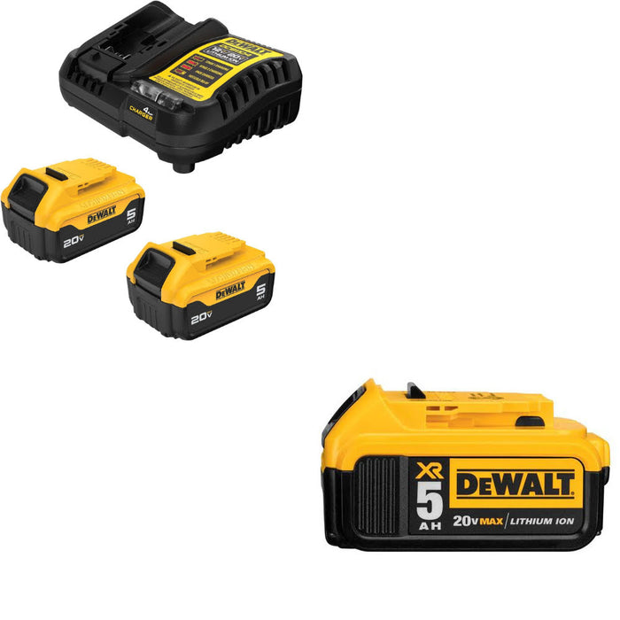 DeWalt DCB205-2C 20V MAX XR Starter Kit W/ FREE DCB205 20V MAX XR Battery Pack