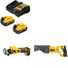 DeWalt DCB205-2C 20V Max Starter Kit W/ DCE555B 20V Cut-Out Tool & Recip Saw