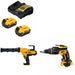 DeWalt DCB205-2C 20V 5Ah Battery Kit W/ FREE DCE560B Caulk Gun and FREE DCF630B Screwgun