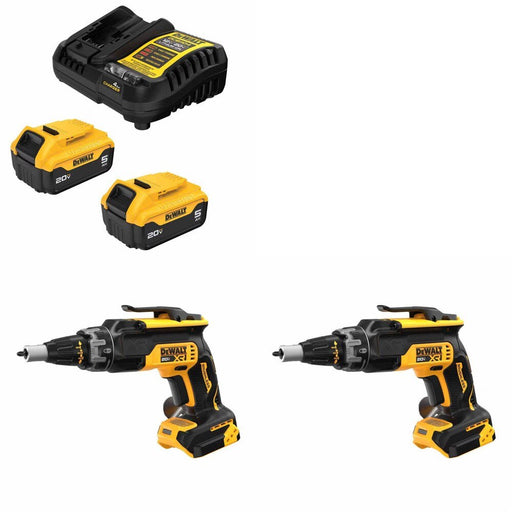 DeWalt DCB205-2C Battery Kit W/ FREE DCF630B Drywall Screwgun, 2 Pack
