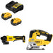 DeWalt DCB205-2C 20V Battery Kit W/ FREE DCG408B 4-1/2" Grinder and FREE DCS334B Jig Saw