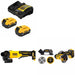 DeWalt DCB205-2C Battery Kit W/ FREE DCG408B Grinder and FREE DCS438B Cut-Off