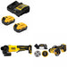 DeWalt DCB205-2C Battery Kit W/ FREE DCG408B Grinder and FREE DCS438B Cut-Off