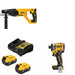 DeWalt DCB205-2C Battery Kit W/ FREE Rotary Hammer and FREE Impact Driver