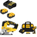 DeWalt DCB205-2C 20V Max Starter Kit W/ DCS334B 20V Jig Saw & Drill/Driver Kit