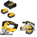 DeWalt DCB205-2C Battery Kit W/ FREE DCS334B Jig Saw and FREE DCS565B Circular Saw