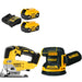 DeWalt DCB205-2C 20V MAX 5Ah Starter Kit W/ FREE DCS334B 20V Jig Saw & Sander