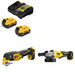 DeWalt DCB205-2C Battery Kit W/ FREE DCS356B Multi-Tool and DCG408B Grinder