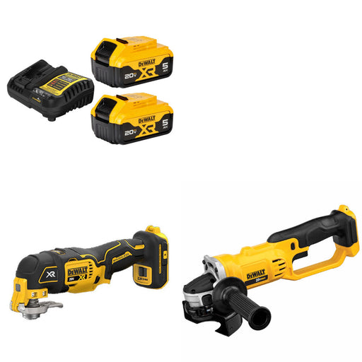 DeWalt DCB205-2C 20V Starter Kit W/ FREE DCS356B 20V Multi-Tool & Cut-off Tool