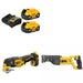 DeWalt DCB205-2C 20V 5Ah Starter Kit W/ FREE DCS356B 20V Multi-Tool & Recip Saw