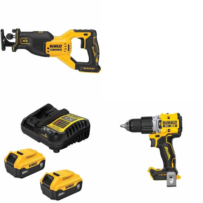DeWalt DCB205-2C Battery Kit W/ FREE Recip Saw and FREE Hammer Drill