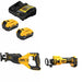 DeWalt DCB205-2C 20V Battery Kit W/ FREE DCS382B Recip Saw and FREE DCE555B Cut-Out Tool