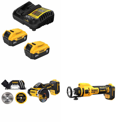 DeWalt DCB205-2C Battery Kit W/ FREE DCS438B Cut-Off Tool and FREE DCE555B