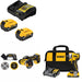 DeWalt DCB205-2C 20V Starter Kit W/ DCS438B 20V Cut-Off Tool & Impact Driver Kit