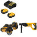 DeWalt DCB205-2C Battery Kit W/ FREE DCS438B Cut-Off Tool and FREE DCH133B Rotary Hammer