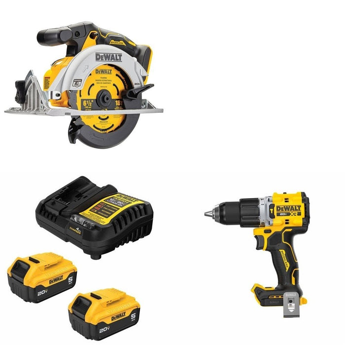 DeWalt Battery Kit W/ FREE Circular Saw and FREE Hammer Drill