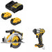 DeWalt DCB205-2C 5Ah Battery Kit W/ FREE DCS565B Saw and FREE DCF845B Driver