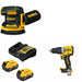 DeWalt DCB205-2C Battery Kit W/ FREE DCW210B Sander and FREE DCD806B Drill