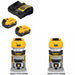 DeWalt DCB205-2C Battery Kit W/ FREE DCW600B Router, 2 Pack