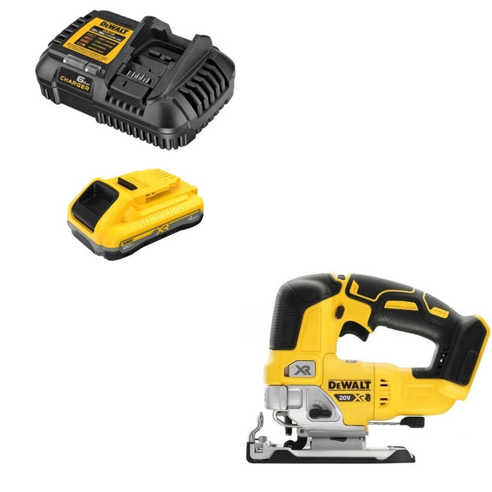 DeWalt DCB2104C Battery & Charger Kit W/ FREE DCS334B Jig Saw