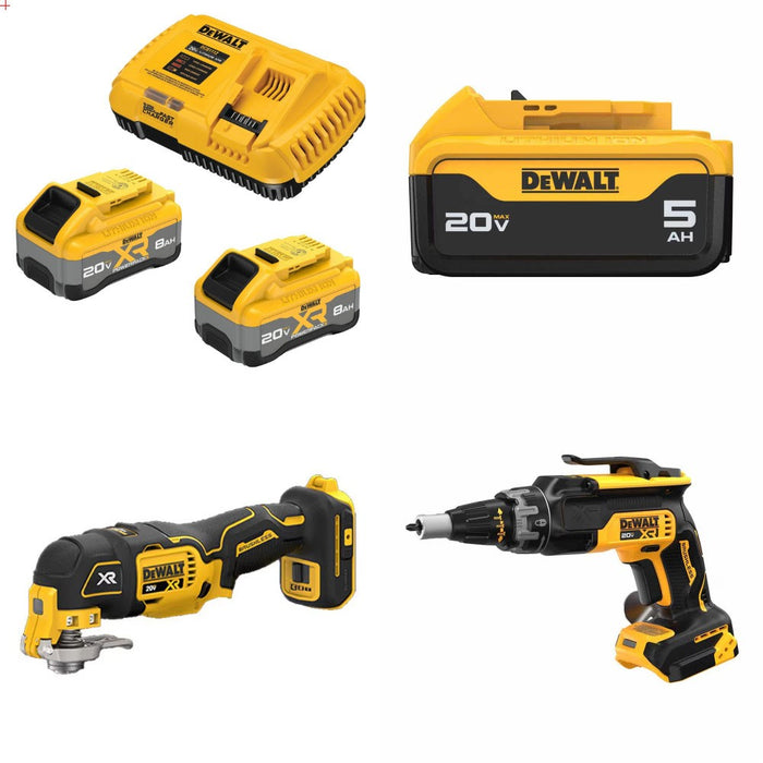 DeWalt DCB2108-2C 8Ah Starter Kit W/ FREE DCB205 Battery and DCS356B and DCF630B