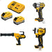 DeWalt DCB2108-2C 20V 8Ah Starter Kit W/ FREE DCF845B Driver, DCE560B Caulk Gun and DCF913B 3/8" Wrench