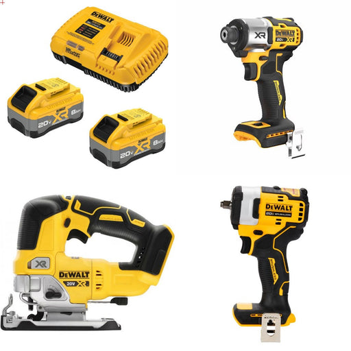 DeWalt 8Ah Kit W/ FREE Driver and FREE Jig Saw and FREE 3/8in Wrench