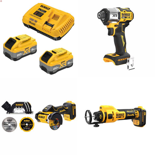 DeWalt 8Ah Battery Kit W/ FREE DCF845B and FREE DCS438B and FREE DCE555B