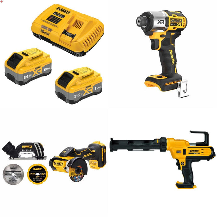 DeWalt 8Ah Starter Kit W/ FREE DCF845 and FREE DCS438 and FREE DCE560
