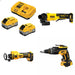 DeWalt 8Ah, 2 Pack Kit W/ FREE Grinder and FREE Cutout and FREE Screwgun