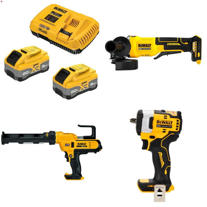 DeWalt Starter Kit W/ FREE Grinder and FREE Caulk Gun and FREE 3/8 Impact