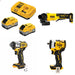 DeWalt DCB2108-2C 8Ah Starter Kit W/ FREE DCG408B Grinder, DCF845B Driver and DCF913B Wrench