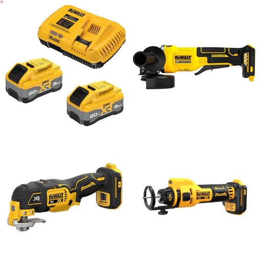 DeWalt DCB2108-2C Kit W/ FREE Grinder, FREE Multi-Tool and FREE Cut-Out