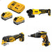 DeWalt DCB2108-2C 8Ah Starter Kit W/ FREE DCG408B Grinder, DCS356B Multi-Tool and DCF630B Screwgun