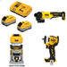 DeWalt DCB2108-2C 8Ah Starter Kit W/ FREE DCG408B Grinder, DCW600B Router and DCF913B Impact Wrench