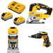 DeWalt Battery Kit W/ FREE Jigsaw and FREE Router and FREE Screwgun