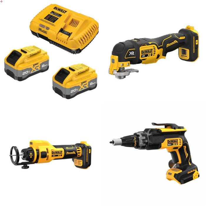 DeWalt 8Ah Kit W/ FREE Multi-Tool and FREE Cut-Out and FREE Screwgun
