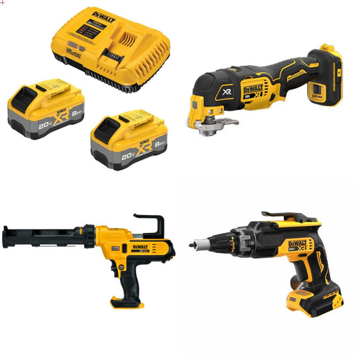 DeWalt 8Ah Kit W/ FREE Osc Tool and FREE Caulk Gun and FREE Screwgun