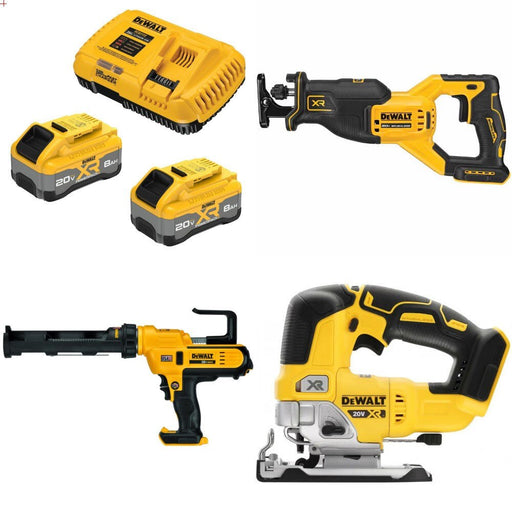 DeWalt DCB2108-2C Kit W/ FREE Recip Saw and FREE Caulk Gun and FREE Jig Saw