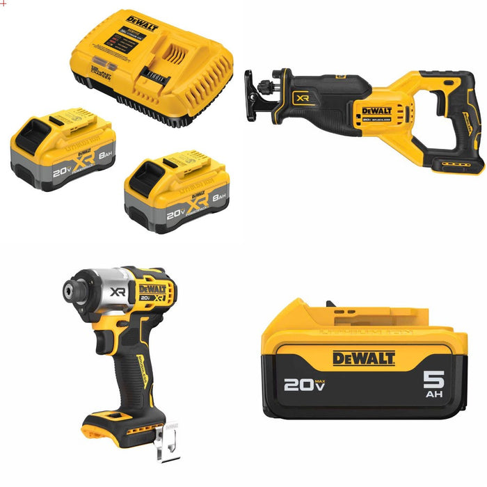 DeWalt DCB2108-2C 8Ah Kit W/ FREE DCS382B, FREE DCF845B and FREE DCB205