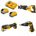 DeWalt DCB2108-2C 8Ah Starter Kit W/ FREE DCS382 Saw, DCS356 Multi-Tool and DCF630 Screwgun
