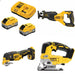 DeWalt 8Ah Starter Kit W/ FREE Recip Saw and FREE Osc Tool and FREE Jig Saw