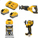 DeWalt 8Ah Starter Kit W/ FREE Saw, FREE Router and FREE 3/8 Impact Wrench