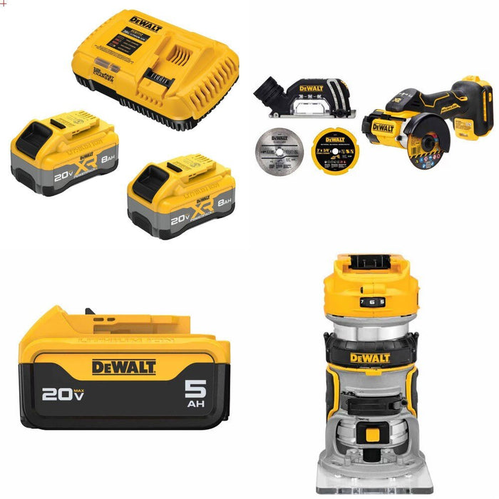 DeWalt DCB2108-2C Kit W/ FREE Cut-Off Tool, FREE Battery and FREE Router