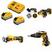 DeWalt DCB2108-2C 20V XR 8Ah Starter Kit W/ FREE DCS438B Cut-Off, DCE555B Cut-Out and DCF630B Screwgun